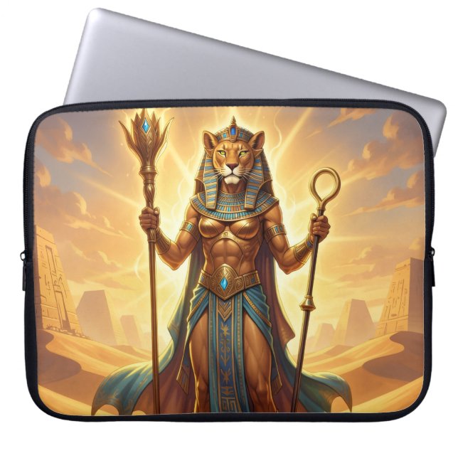 Sekhmet – Lion-Headed War Goddess´3 Laptop Sleeve (Front)
