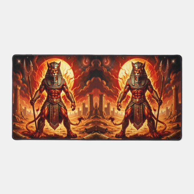 Sekhmet – Löwenköpfige Kriegsgöttin´1 Desk Mat (Front)