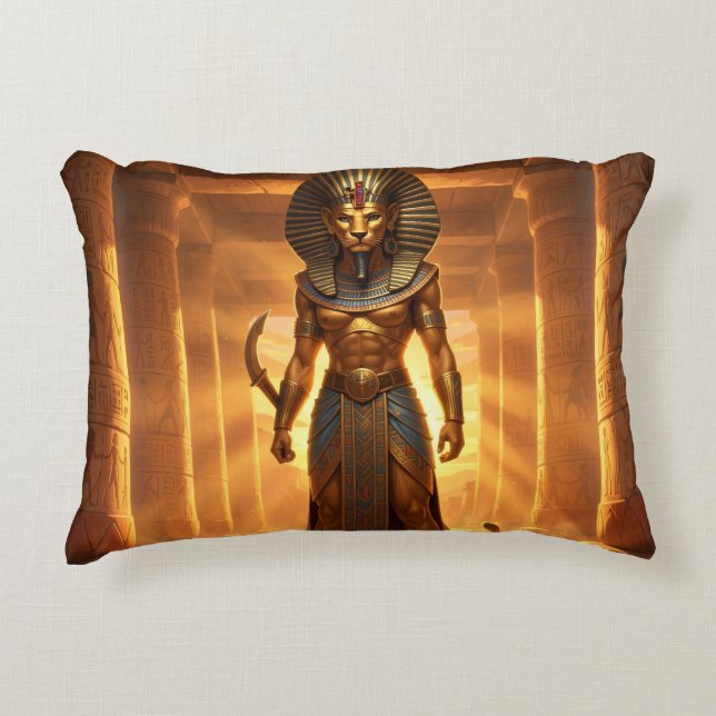 Sekhmet – Löwenköpfige Kriegsgöttin´2 Accent Pillow (Front)