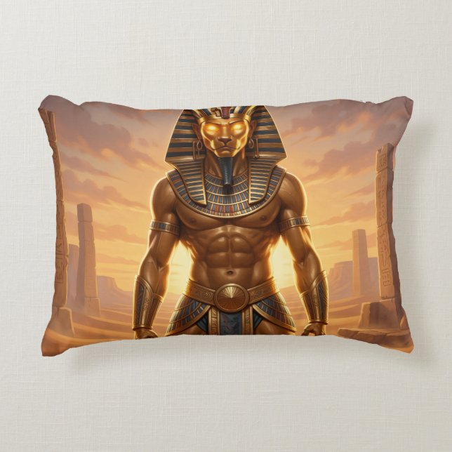 Sekhmet – Löwenköpfige Kriegsgöttin´4 Accent Pillow (Front)