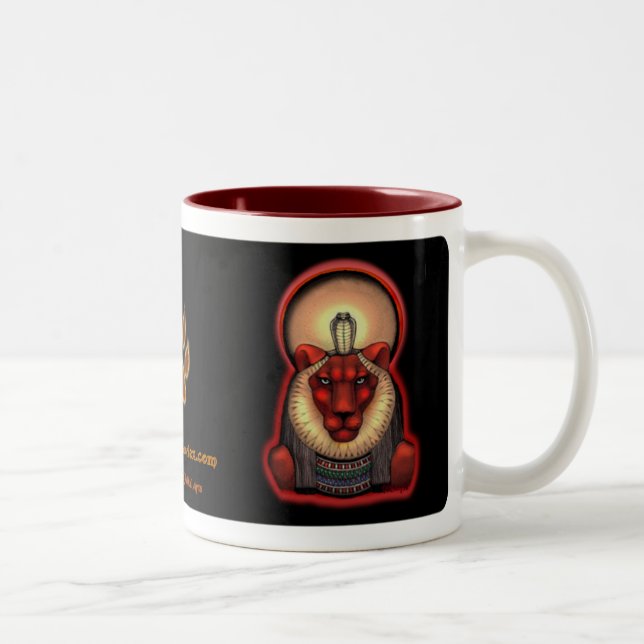 Sekhmet  Mug Black, 11oz. (Right)