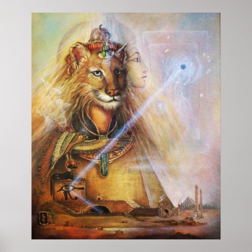 SEKHMET_ The Egyptian Lion Goddess Poster