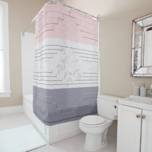Selago Classic Rose Manatee Shower Curtain