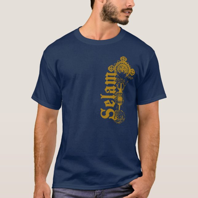 Selam – Hello - in Gold T-Shirt (Front)