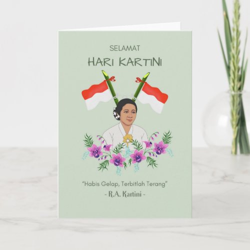 Selamat Hari Kartini Happy Kartini Day Indonesian  Card