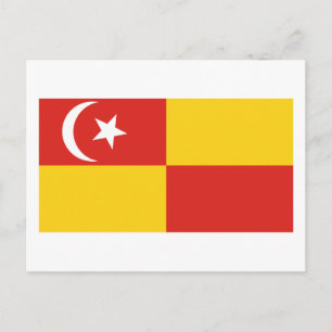 Selangor flag postcard