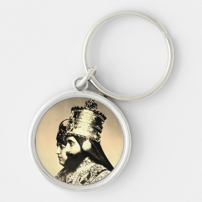 Selassie I Jah Rastafari Rasta Reggae Livity Roots Keychain (Front)
