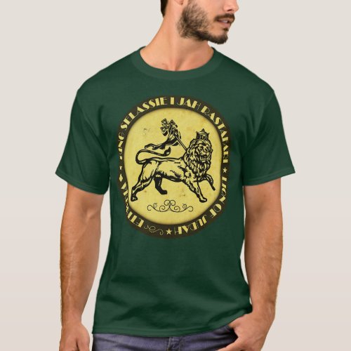 Selassie I Lion of Judah T_Shirt