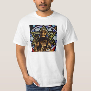 Selassie Star of David Background T-Shirt