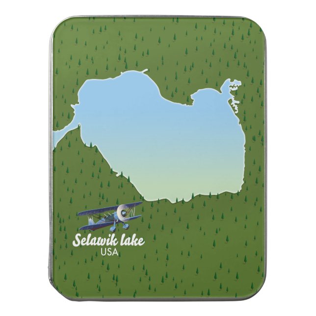 Selawik lake Alaska map Jigsaw Puzzle (Lid Vertical)