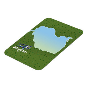 Selawik lake Alaska map Magnet