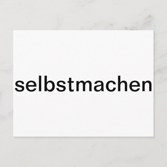 selber gestalten postcard (Front)