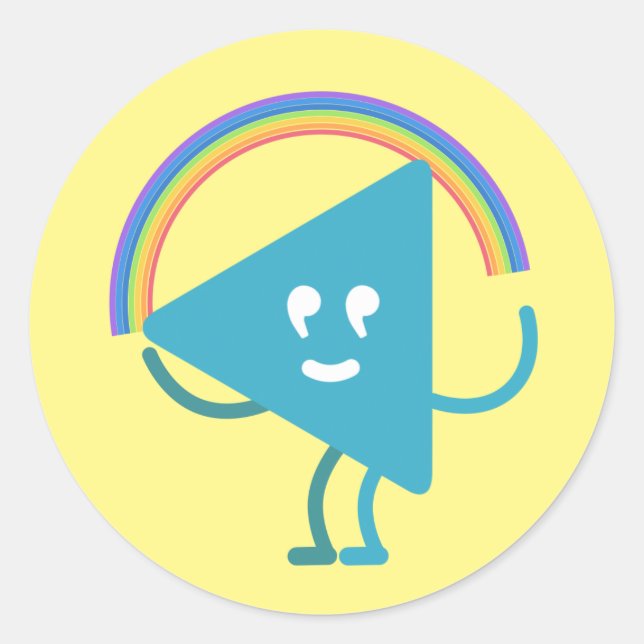 Selby Rainbow  Classic Round Sticker (Front)