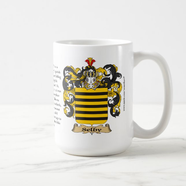 Selby, the Origin, the Meaning and the Crest Coffee Mug (Right)
