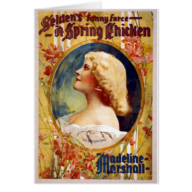 Selden's Funny Farce A Spring Chicken Cards (Front)