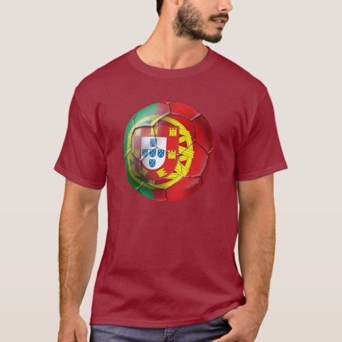 Seleco das Quinas Fuetbol Bola T_Shirt