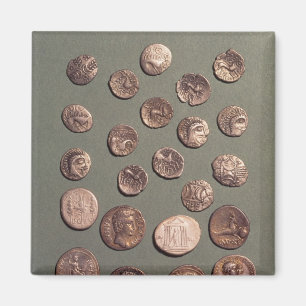 Selection Celtic and Roman  coins found Magnet