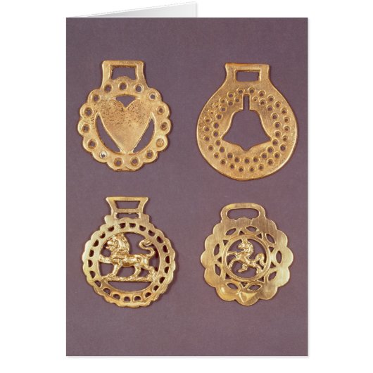 Selection of horse brasses cards (Front)