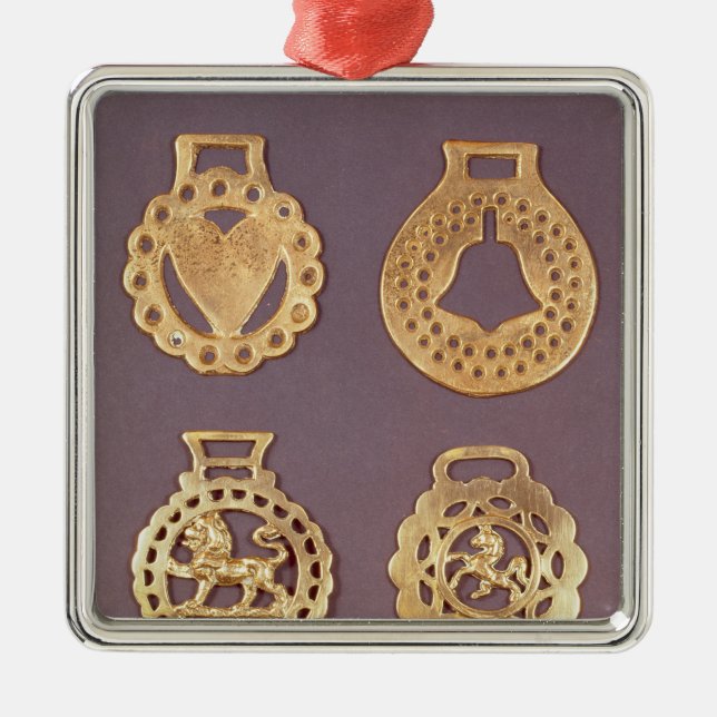 Selection of horse brasses metal ornament (Front)