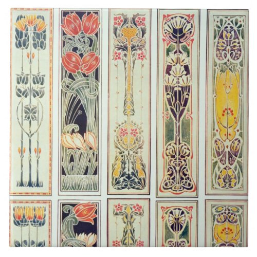 Selection of panel designs plate IX from Modern Ceramic Tile