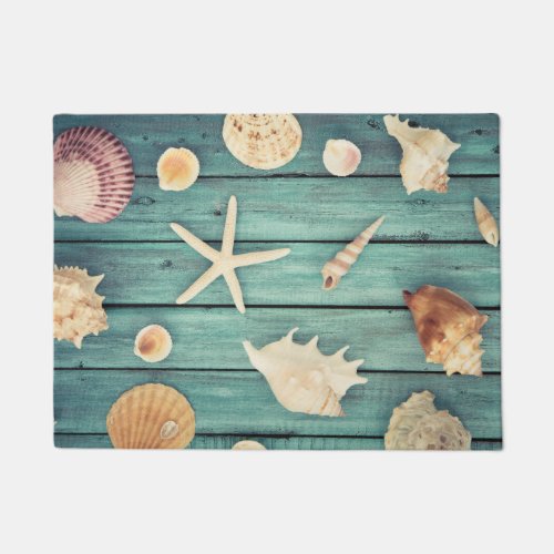 Selection Of Seashells Doormat