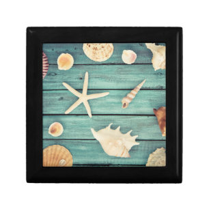 Selection Of Seashells Jewelry Box