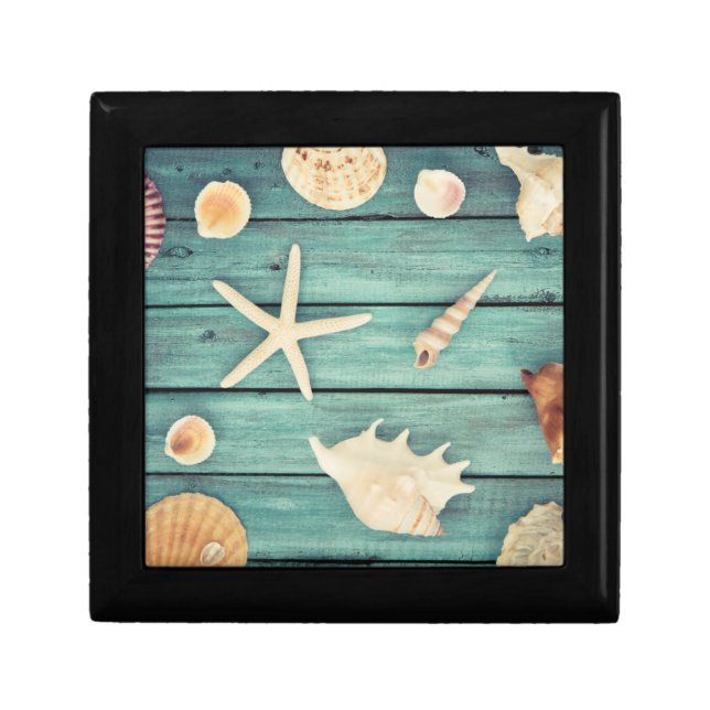 Selection Of Seashells Jewelry Box (Front)