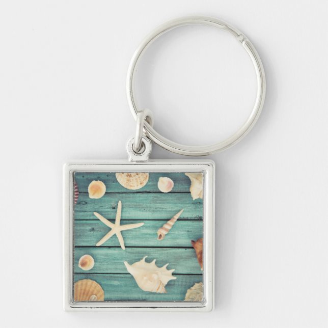 Selection Of Seashells Keychain (Front)