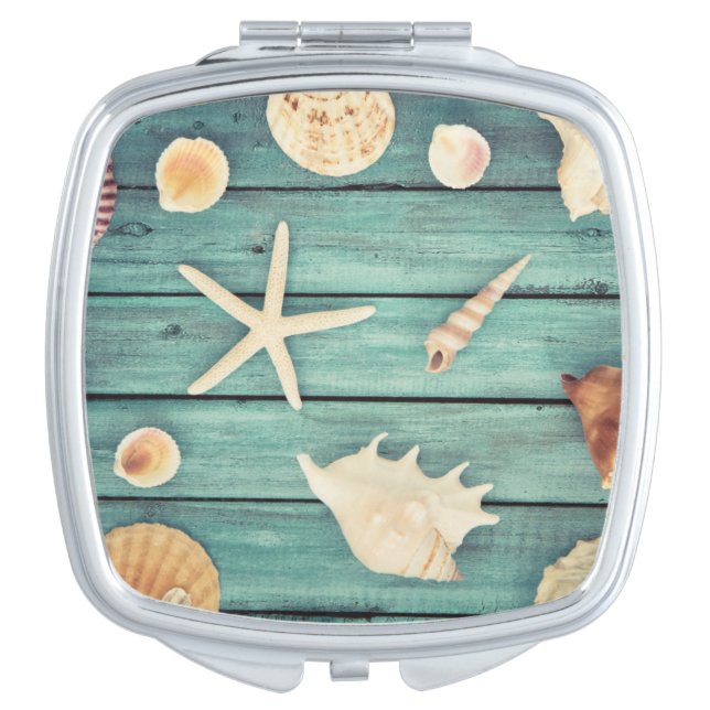 Selection Of Seashells Mirror For Makeup (Front)