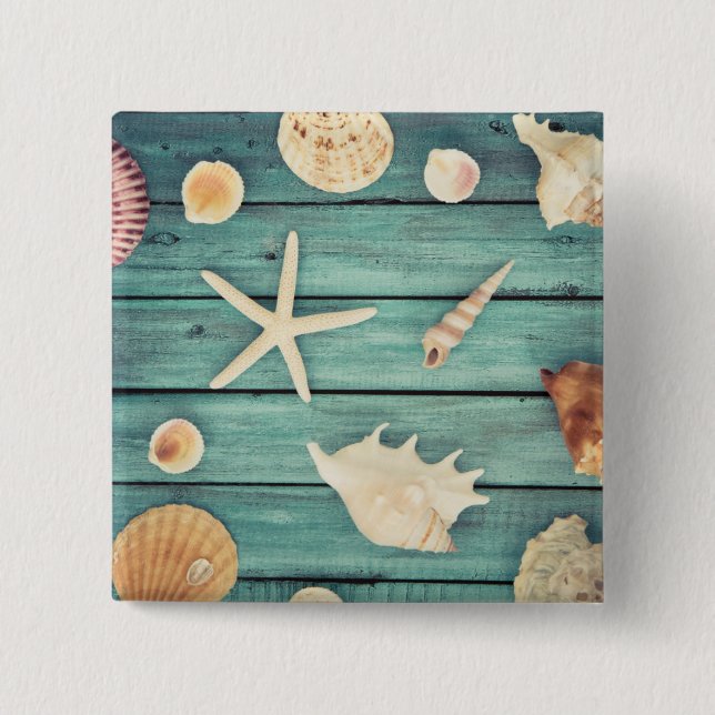 Selection Of Seashells Pinback Button (Front)