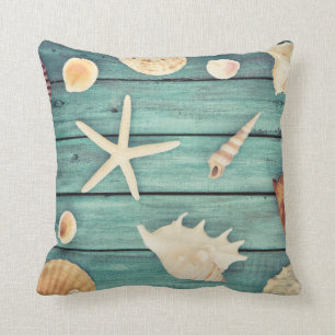 Selection Of Seashells Throw Pillow