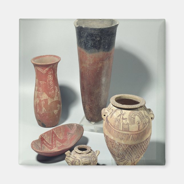 Selection of vases, Naqada I/II Period, 4000-3100 Magnet (Front)