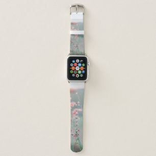 SELECTIVE FOCUS PHOTO OF PINK PETALED FLOWERS APPLE WATCH BAND