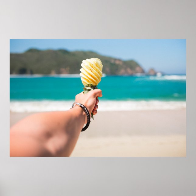 Selective focus photography of person holding frui poster (Front)