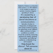 Selective Mutism Awareness (Back)