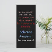 Selective Mutism Awareness (Standing Front)