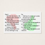 Selective Mutism Do's and Don'ts (male) (Back)