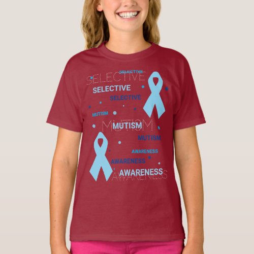 Selective Mutism dots dark T_Shirt