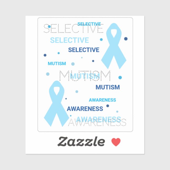 Selective Mutism dots Sticker (Sheet)