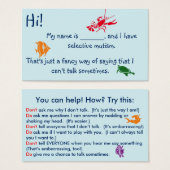 Selective Mutism for Kids underwater theme (Front & Back)