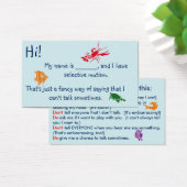 Selective Mutism for Kids underwater theme (Desk)