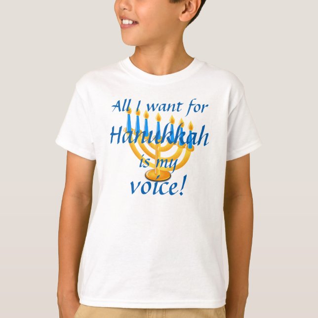 Selective Mutism Hanukkah T-Shirt (Front)