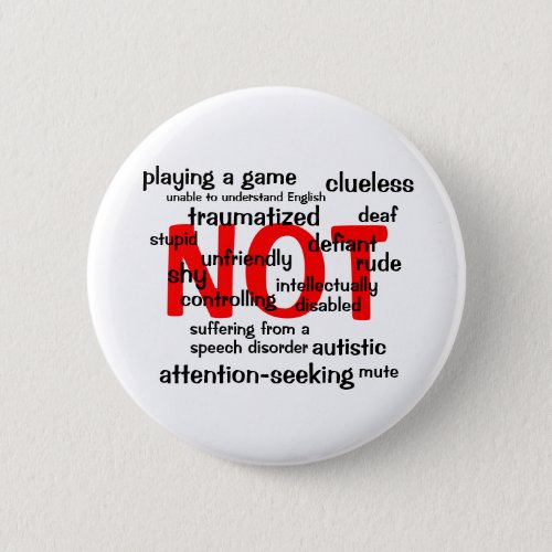 Selective Mutism NOT Button