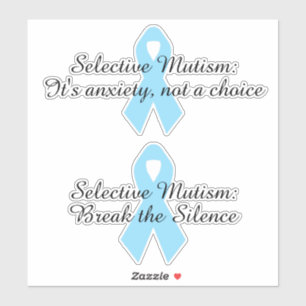 Selective Mutism sticker pair Vinyl Sticker