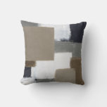 &#39;selective&#39; Neutral Abstract Art Throw Pillow at Zazzle