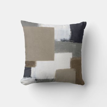 'selective' Neutral Abstract Art Throw Pillow by T30Gallery at Zazzle