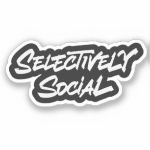 Selectively Social Sticker