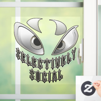 Selectively Social Window Cling