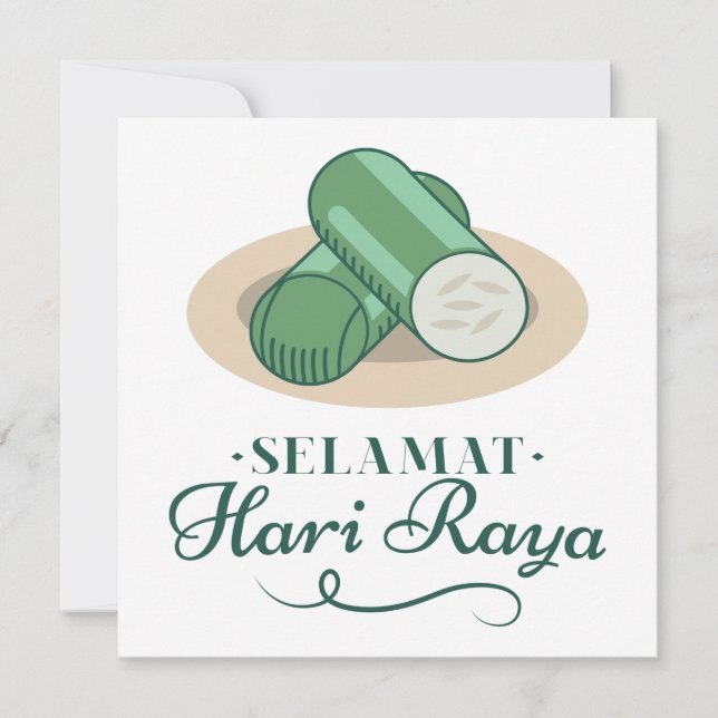 Selemat Hari Raya // Islamic Eid Celebration Card (Front)