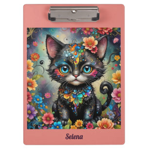 SELENA ~ Cute Black Cat ~ Clipboard
